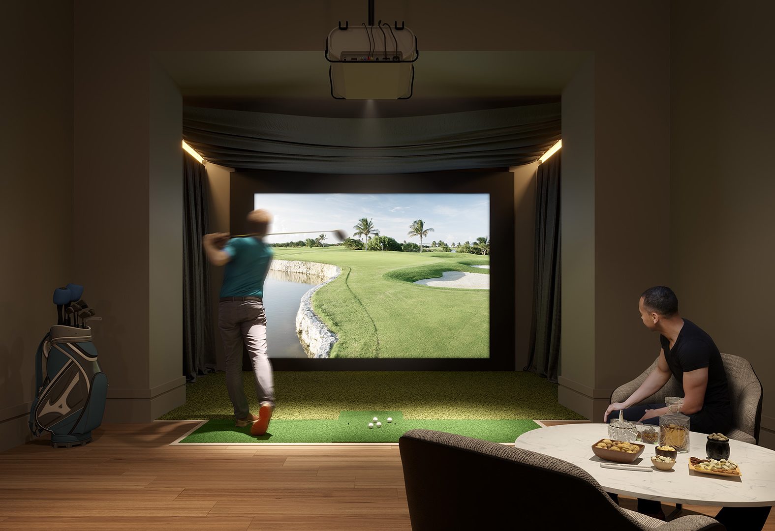 Brickline golf simulator